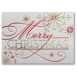 Sterling Shimmer Christmas Religious Card