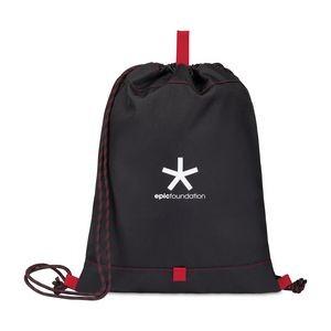 Repeat Recycled Poly Cinchpack - Red