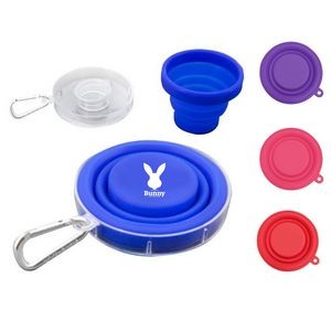 Collapsible Travel Cup w/ Pill Holder