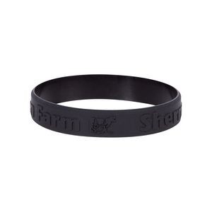 1/2" Silicone Wristband - Embossed