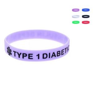 Classic Colorfilled Silicone Wristband Bracelet