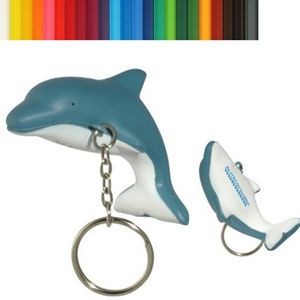 Cartoon Dolphin Stress Reliever Key Chain