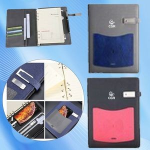 Versatile Notebook with Wireless Chargers Set