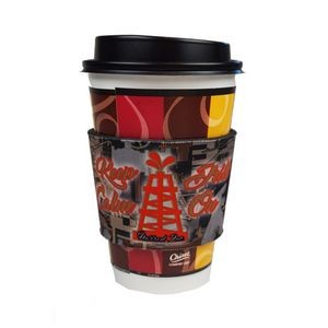 Premium Oilfield Camo Full Color Dye Sublimation Collapsible Foam Coffee Wrap Insulator