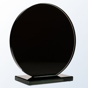 Honorary Circle Glass Award, Black, 6"H
