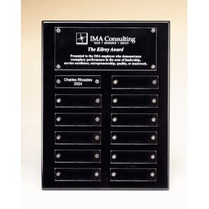 Black High Gloss Plaque with Acrylic Engraving Plates