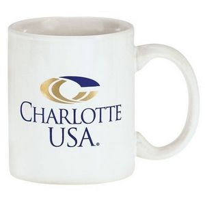 11 Oz. White Classic C-Handle Mug