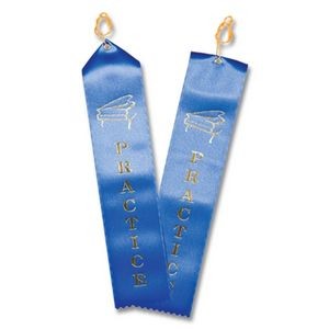 2½"x14" Premium Grade Custom Award Ribbon W/Card