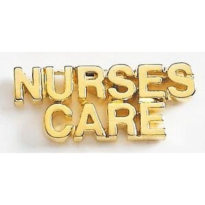 Nurses Care Marken Design Quick Ship Cast Lapel Pin (Up to 1")