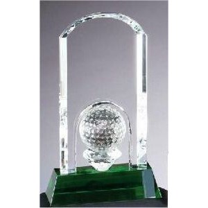 Optic Crystal Golf Green Award - Large