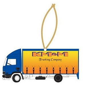 Commercial Truck Promotional Ornament w/ Black Back (2 Square Inch)