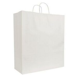 White Kraft Shopping Bag (18"x7"x18.75")