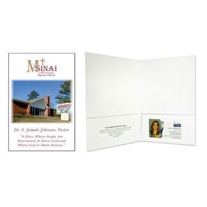 Full Color Digital Print Small Presentation Folder with Two Pockets (5-3/4" x 8-3/4")