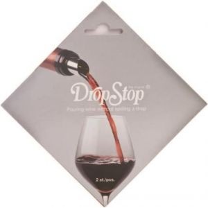 2 Pack DropStop® Wine Pourer w/Solid Rack Card