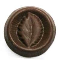 Chocolate Leaf Small Round