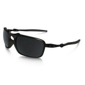 Oakley® Badman Dark Carbon Sunglasses - Dark Carbon w/ Black Iridium Polarized Lens