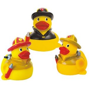 Rubber Fire Fighter Duck© Toy