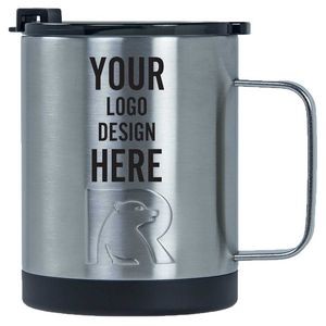 Personalized Laser Engraved RTIC 12 oz Coffee Cup - Stainless