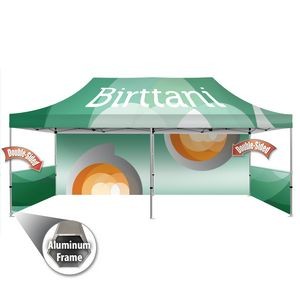 Tenda 10' x20' Aluminum | Canopy | Double-Sided Wall Graphic Package