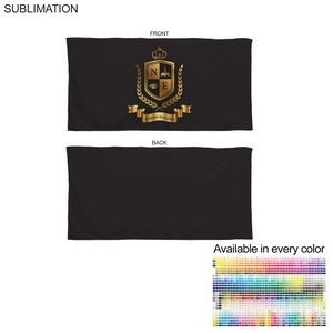 Colored Microfiber DriLite Terry Beach Towel, 30x60, Sublimated in Any PMS color Edge to Edge 2 side