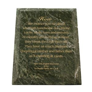 Medium Jade Leaf Green Marble Plaque