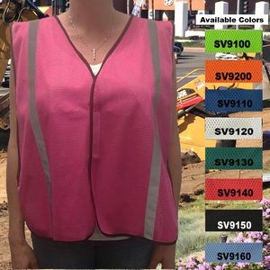 Economy Pink Mesh Safety Vest, Non-ANSI