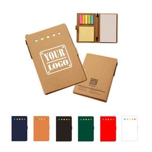 Kraft Paper Notebook with Sticky Flags