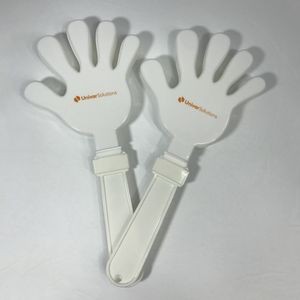 11" White Plastic Hand Clapper