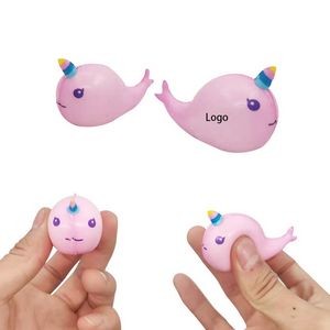 Mini Narwhal Squeeze Toy Stress Reliever