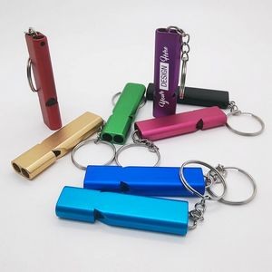 Dual-tube Aluminum Survival Whistle