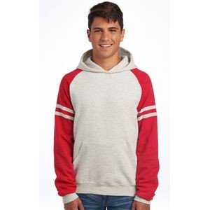 Jerzees NuBlend Unisex Varsity Color-Block Hooded Sweatshirt
