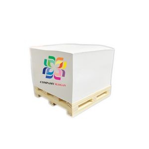 3inx3in Non-Adhesive Note Cubes with Wooden Pallet