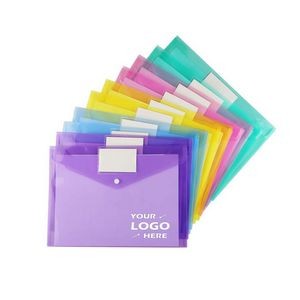 Clear Plastic Snap File Pockets