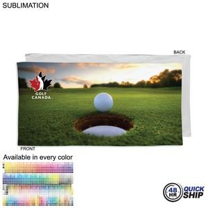 48 Hr Quick Ship - Golf Caddie Towel, Extra Large, in Plush Velour Terry , 24"x48", Sublimated
