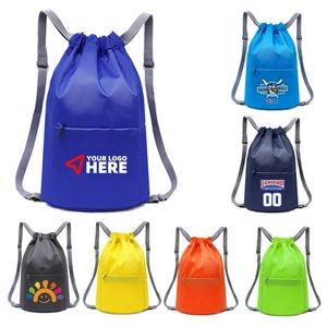 Waterproof Drawstring Gym Backpack Bag