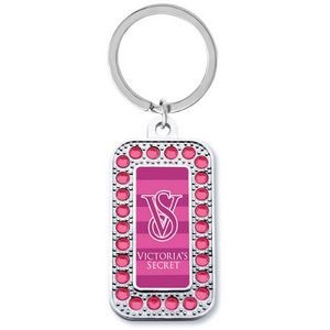 Deluxe Bling Dog Tag Key Tag