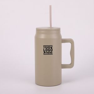 50 Oz Stainless Steel Cup With Lid And Straw
