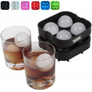 4 Silicone Round Ice Sphere Tray