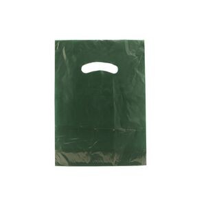 Color Super Gloss Die Cut Handle Plastic Bag (9"x12")
