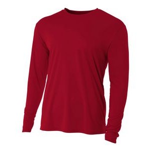 A4 Youth Long Sleeve Cooling Performance Crew Shirt