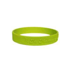 1/2" Embossed Custom Silicone Wristbands (1 to 3 Days)