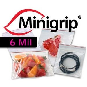 6 Mil Premium Minigrip® Red Lined Bag (6"x8")