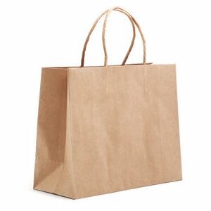 ECO Natural Kraft Eurostyle Shopping Bag (10"x4"x8")