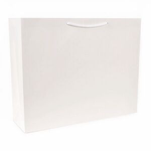 ECO White Kraft Tote Bag (20" x 6" x 16")
