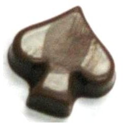 Chocolate Spade Playing Card Symbol