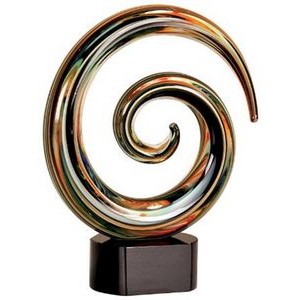 Swirl Art Glass - Premier Crystal - 9-1/4"