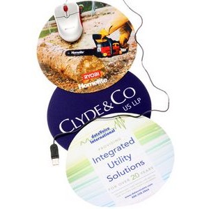 Round Mouse Pad (8" Diameter x 1/8" Thickness)