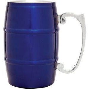 Barrel Mug - Stainless Steel (Blue) - 17 oz.