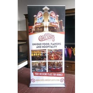 Retractable Banner Stand with 36" x 78" Banner