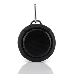 Mini Round Wireless Bluetooth® Portable Waterproof Speaker